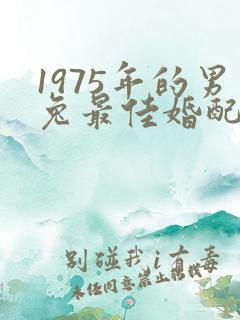 1975年的男兔最佳婚配