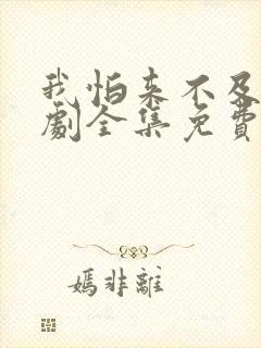 我怕来不及电视剧全集免费看