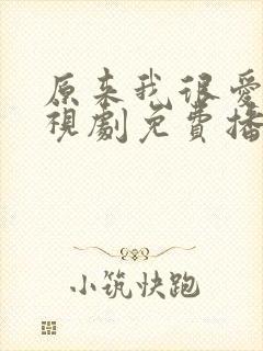 原来我很爱你电视剧免费播放全部