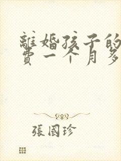 离婚孩子的扶养费一个月多少钱