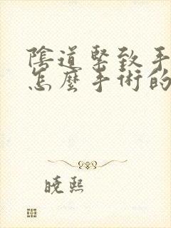 阴道紧致手术是怎么手术的