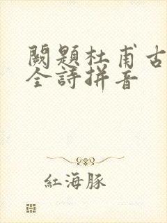 阙题杜甫古诗的全诗拼音