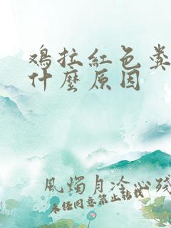 鸡拉红色粪便是什么原因