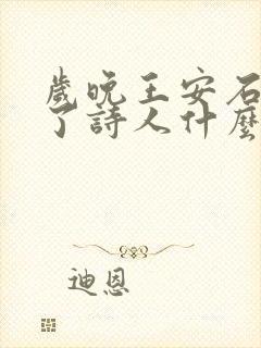 岁晚王安石表达了诗人什么情感