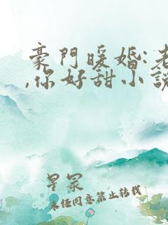 豪门暖婚:老婆,你好甜小说