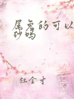 属兔的可以带朱砂吗