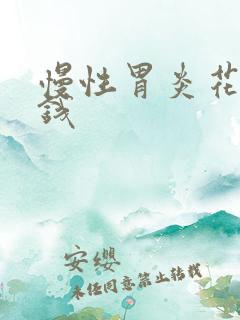 慢性胃炎花多少钱