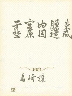 子宫内膜炎是那些原因造成的