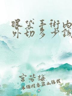 眼袋手术内切和外切多少钱