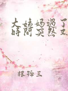 大姨妈过了一段时间突然又有血