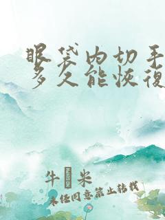 眼袋内切手术后多久能恢复正常