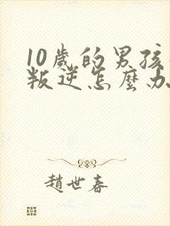 10岁的男孩子叛逆怎么办