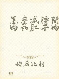 怎么减腰间的赘肉和肚子肉