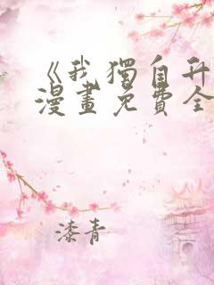 《我独自升级》漫画免费全集