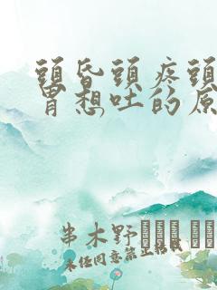 头昏头疼头晕反胃想吐的原因