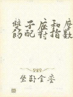 双子座和摩羯座的配对指数