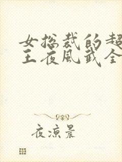 女总裁的超级兵王夜风武全
