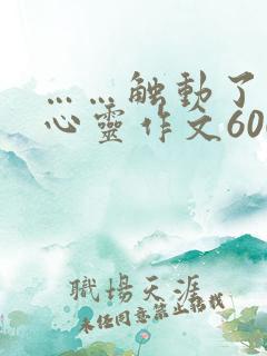 ……触动了我的心灵作文600
