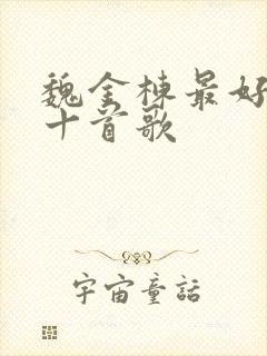 魏金栋最好听的十首歌