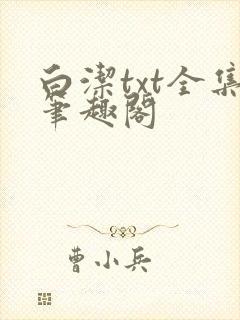 白洁txt全集笔趣阁