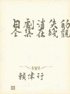 日剧消失的初恋全集在线观看