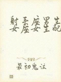 射手座男生与处女座女生配吗