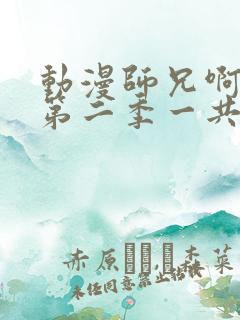 动漫师兄啊师兄第二季一共多少集