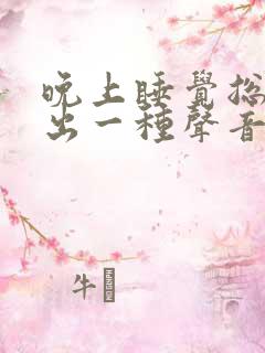 晚上睡觉总是发出一种声音