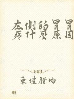 左侧的胃胃左侧疼什么原因