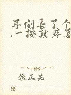 耳侧长了个疙瘩,一按就疼怎么回事