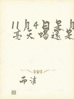 11月4日是月亮天蝎还是太阳天蝎