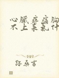 心脏疼痛胸闷喘不上来气什么原因