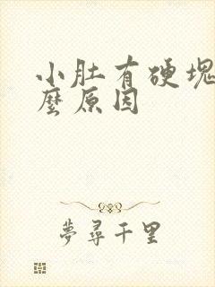 小肚有硬块是什么原因