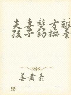 夫妻双方离婚,孩子的抚养权归谁