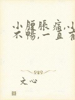 小腹胀痛,小便不畅,一直有尿感