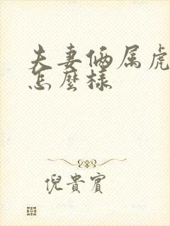 夫妻俩属虎婚姻怎么样