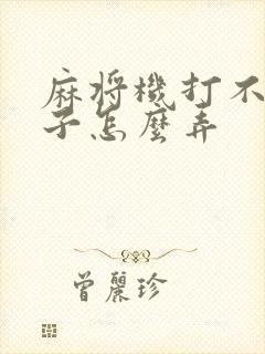 麻将机打不了骰子怎么弄