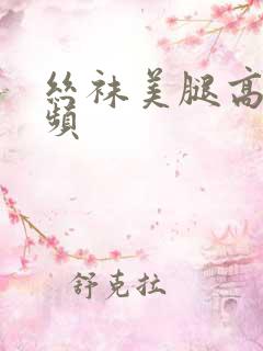 丝袜美腿高跟视频