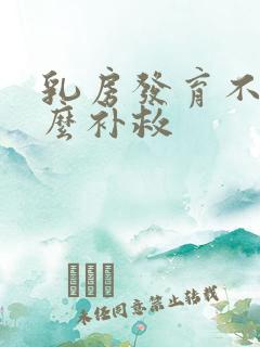 乳房发育不好怎么补救