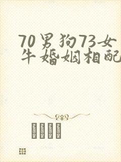 70男狗73女牛婚姻相配好吗
