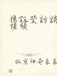 杨钰莹访谈全部视频