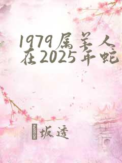 1979属羊人在2025年蛇年运气如何