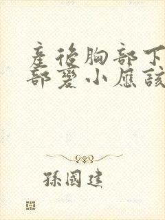 产后胸部下垂胸部变小应该怎么办