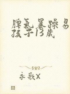 脾气暴躁易怒的孩子13岁