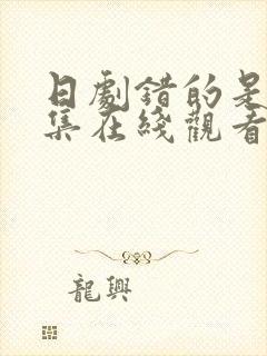 日剧错的是你全集在线观看