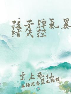 孩子脾气暴躁情绪失控