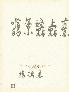 嘴唇边上有白色的小点点怎么回事