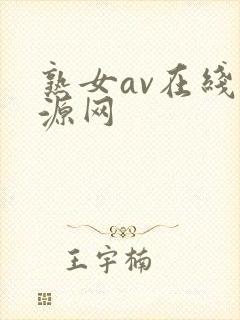 熟女av在线资源网