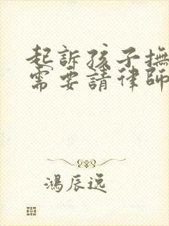 起诉孩子抚养权需要请律师