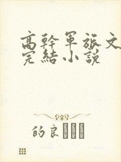 高干军旅文言情完结小说